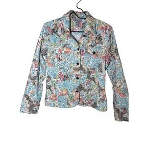 Analogy jacket size medium artsy boho style button down jacket